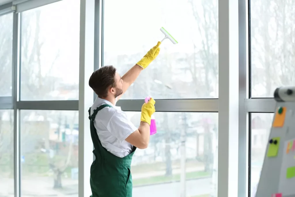 Professional window cleaning services in Dubai for residential properties